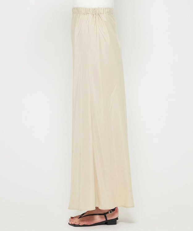 uncrave 【新色追加！】フィブリルシャンブレー フレアスカート ライトベージュ