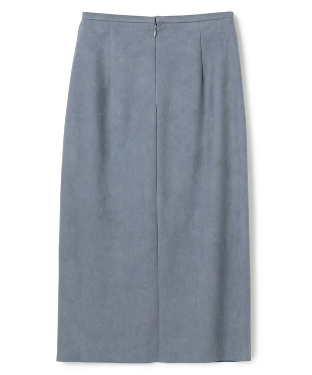 BEIGE， CISCO / フェイクスエードIラインスカート Dull Blue