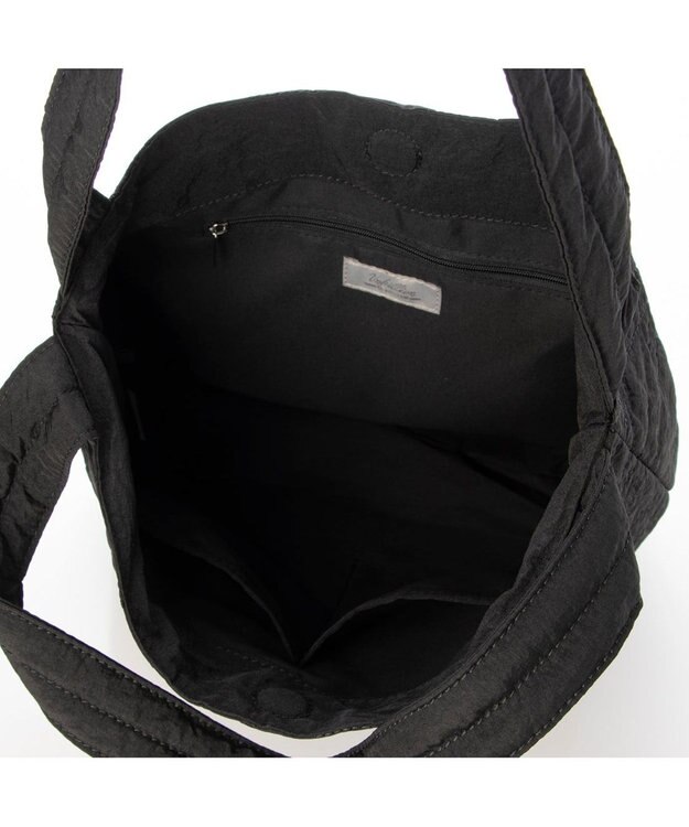 UNBILLION カシュカシュ cachecache / オルテガ柄キルト肩入れトートバッグ ブラック