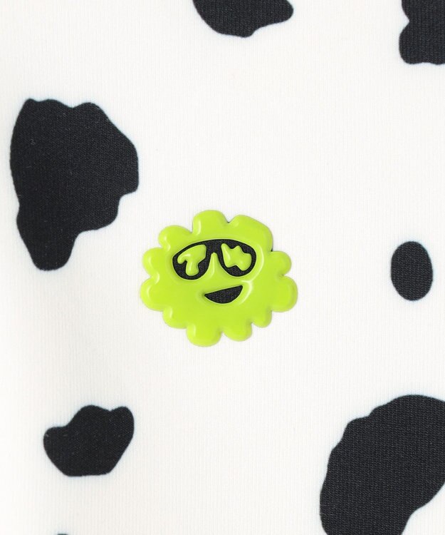 PW CIRCULUS 【WOMEN】スノーレオパード裏フリースモックネックT ホワイト系5