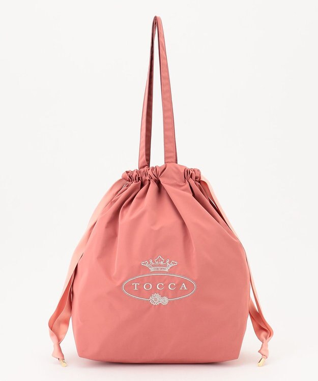TOCCA 【A4サイズ対応・折りたたみ可】TRAVELING SUBBAG ロゴサブバッグ ピンク系
