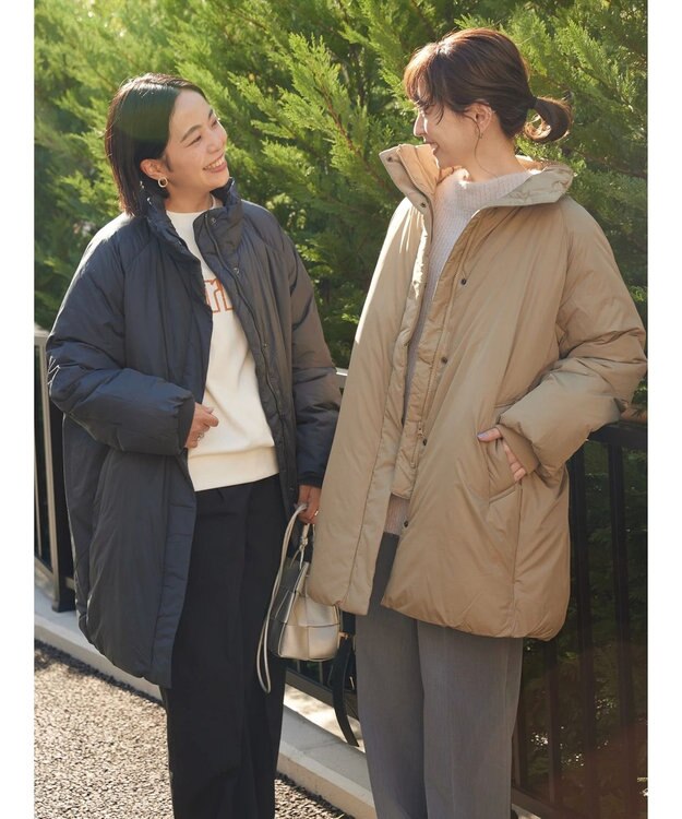 AMERICAN HOLIC キルポカスタンド中綿コート Beige