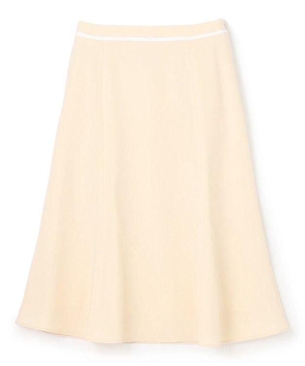 BEIGE， 【洗える】CINDY / フレアスカート Sheer Orange × White