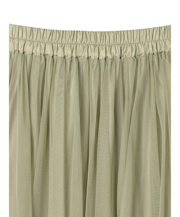 earth music&ecology チュールフレアスカート Khaki