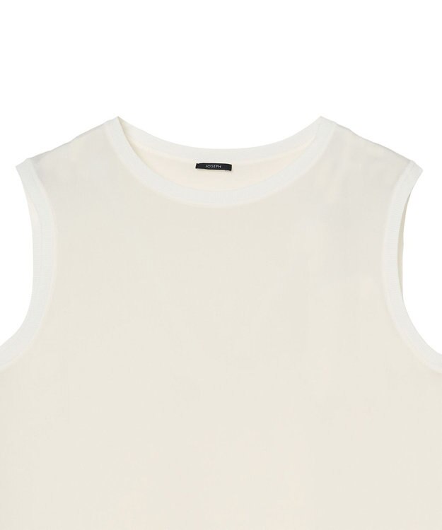 JOSEPH 【FOUNDATIONS】クレープドソワ　ノースリーブ Ivory