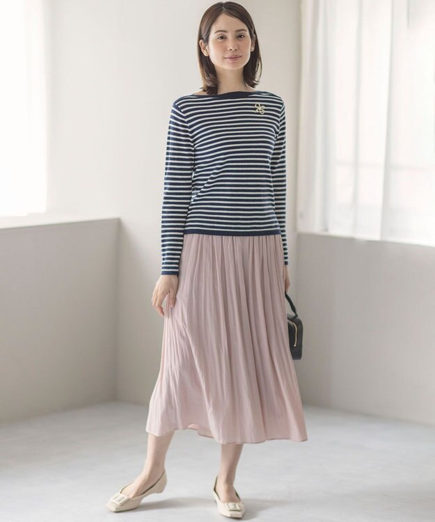 組曲 L 【WEB限定カラーあり】ギャザーライトデシン パンツ 【WEB限定】ピンク系9