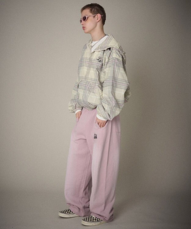 WEGO 【ユニセックス着用ITEM/ウエストゴム】ロゴスウェットパンツ ピンク