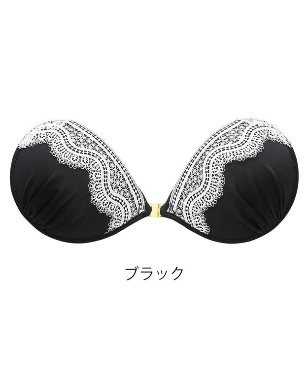 BRADELIS New York 【NuBra / ナチュラルタイプ】ヌーブラ・エアーライト ヘレナ  蒸れにくい バックレス コレクション デザインヌーブラ 正規品 ブラック
