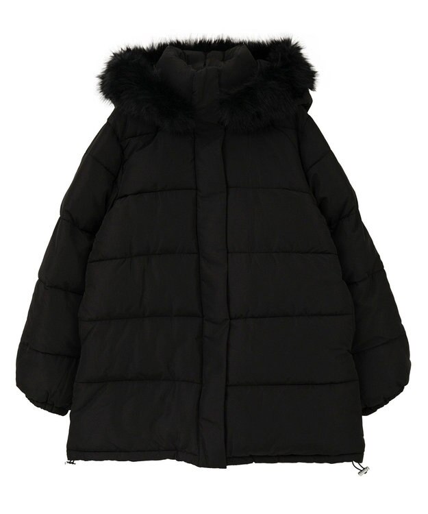 Green Parks ・ｓｗｉｎｇ　ｂｙ　ファイバーダウンベルト付コート Black