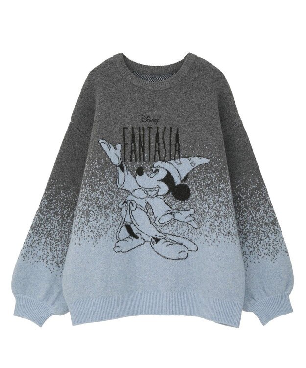 Green Parks ＦＡＮＴＡＳＩＡ／ジャガードニットプルオーバー Charcoal Gray