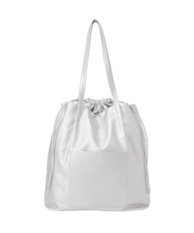 AMERICAN HOLIC スタッズポケットA4トートバッグ Silver