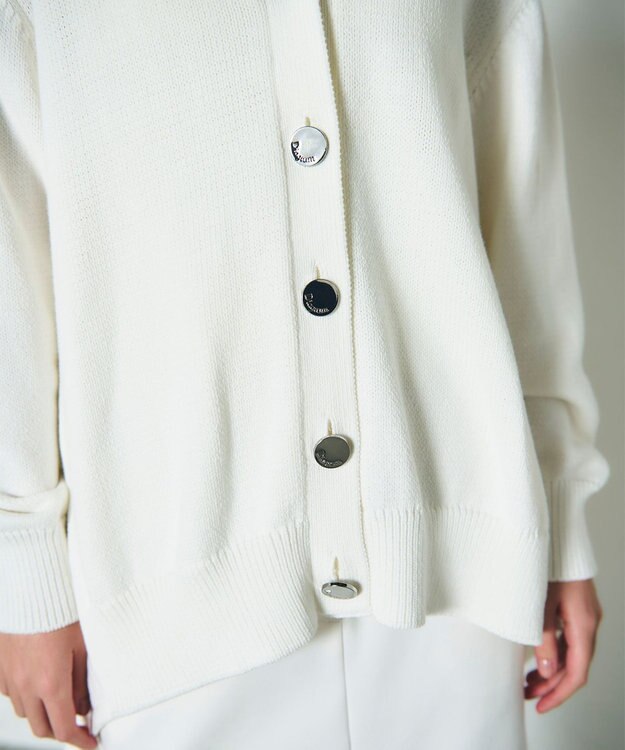 GRACE CONTINENTAL リリヤーンルーズカーディガン ホワイト