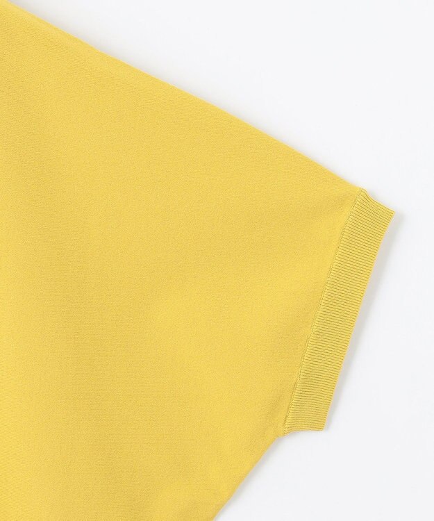 自由区 【WEB限定カラーあり・接触冷感・UVカット】クレープストレッチドルマン ニット ピスタチオ