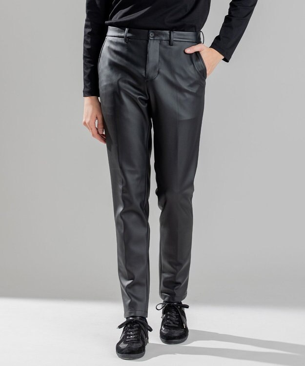 JOSEPH HOMME 【感動的な滑らかさと弾力】シンセティックレザー / PEGG ブラック系