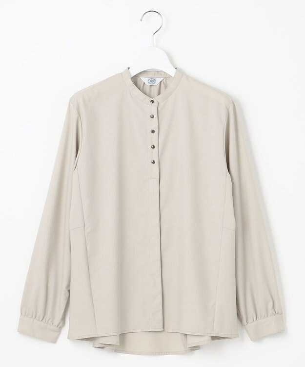 J.PRESS LADIES L 【WEB限定カラーあり・洗える】Lim-bless50sツイル ブラウス ベージュ系