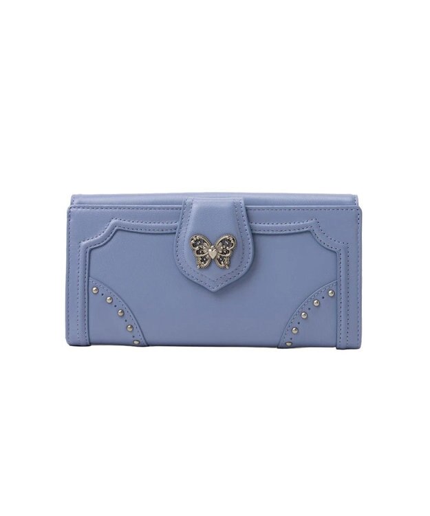 ANNA SUI ナーシャ フラップ長財布 ライトブルー