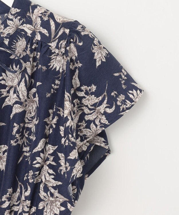 Feroux 【大好評につき新色・追加決定！】ウエストシャーリングデシン ワンピース ネイビー系1