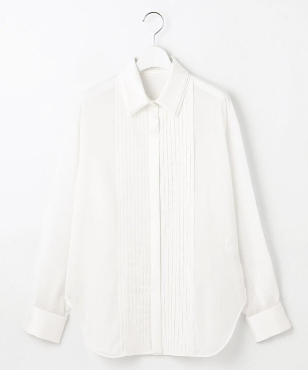 23区 L 【エステータ】コットンオーガンジー ドレスシャツ ホワイト系