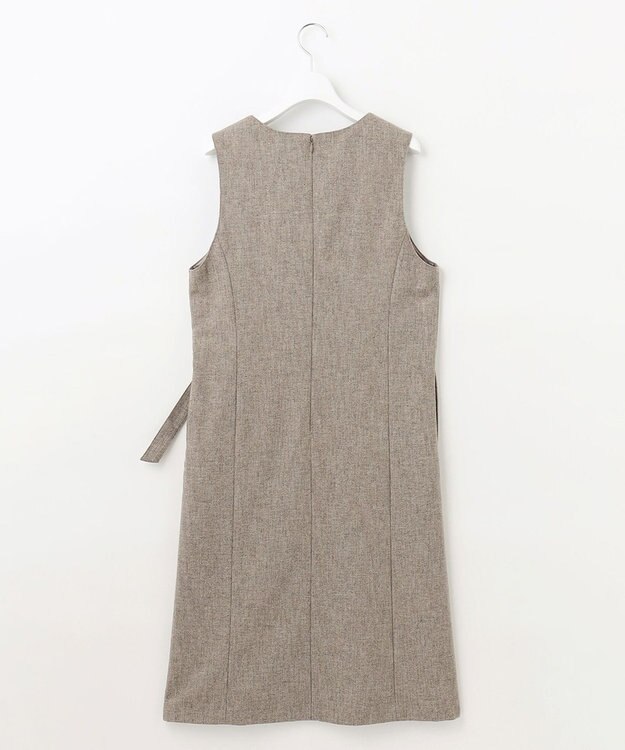 J.PRESS LADIES シャンブレーツイル ジャンパースカート ブラウン系