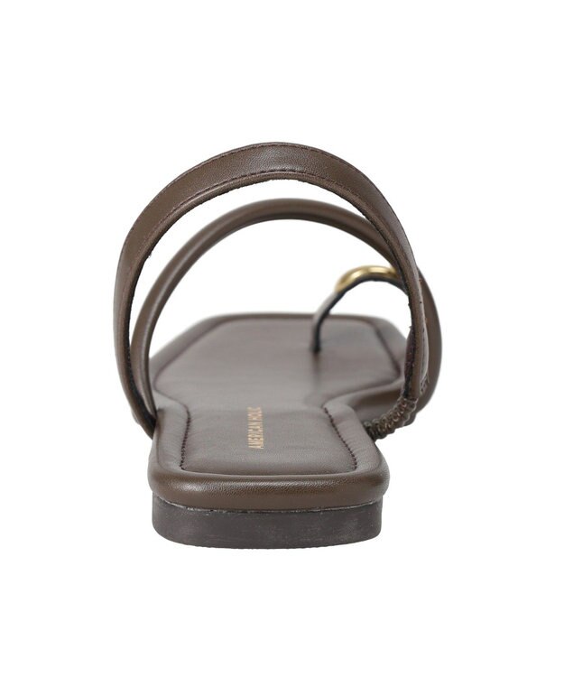 AMERICAN HOLIC メタルポイントトングサンダル Brown