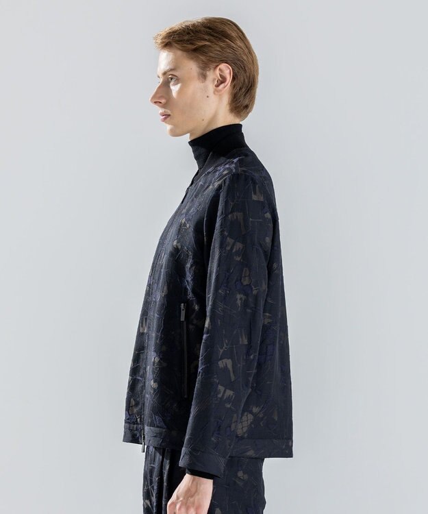 JOSEPH HOMME 【新柄】モロッカンジャガード ジップアップブルゾン ブラック系5