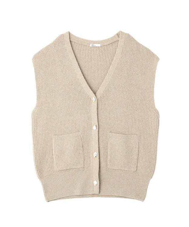 CRAFT STANDARD BOUTIQUE Ｖネックオーバーサイズニットベスト Beige Mixture