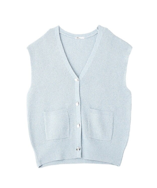 CRAFT STANDARD BOUTIQUE Ｖネックオーバーサイズニットベスト Sax