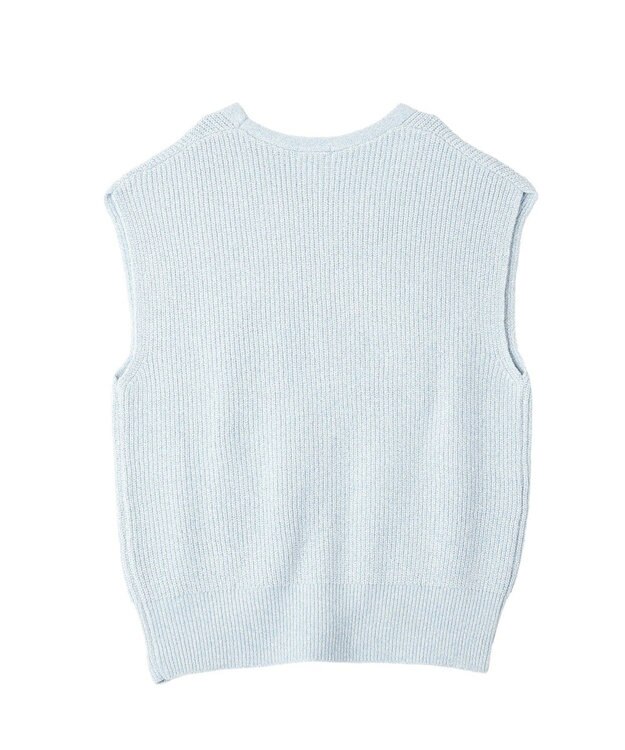 CRAFT STANDARD BOUTIQUE Ｖネックオーバーサイズニットベスト Sax