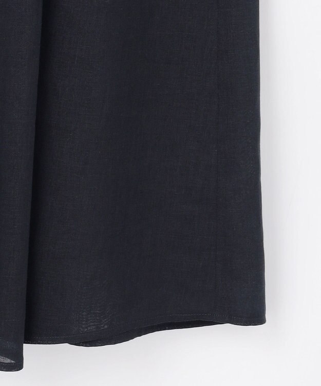 自由区 L 【17号サイズまで展開・WEB限定カラーあり】シアーラミーローンスキッパーシャツ ワンピース ネイビー