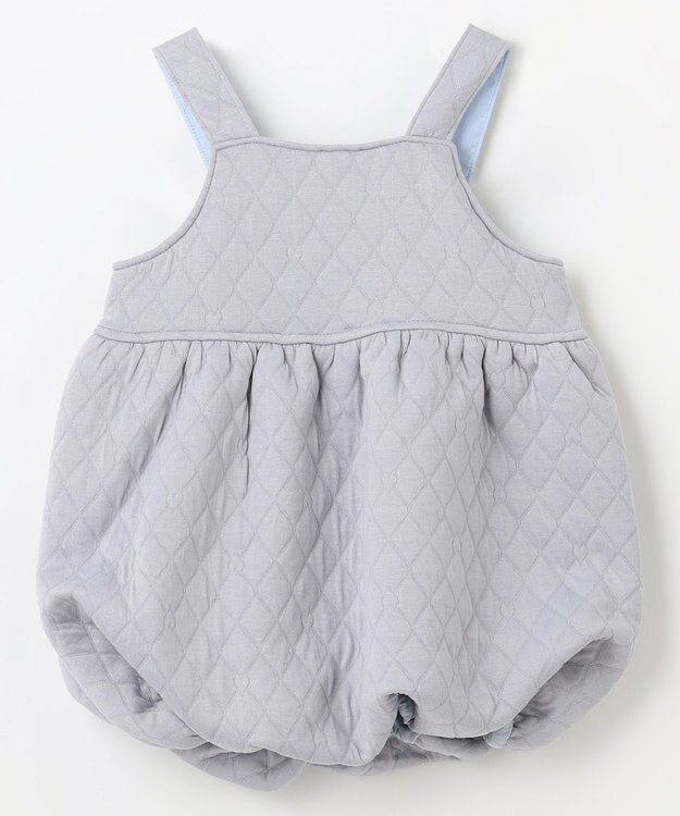 組曲 KIDS 【80-100㎝】ハートキルト ジャンスカ サックスブルー系