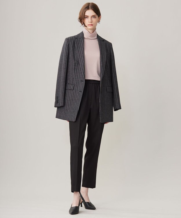 ICB L 【洗える】リヨセルカシミヤスムース ハイネックカットソー ヘイズピンク系