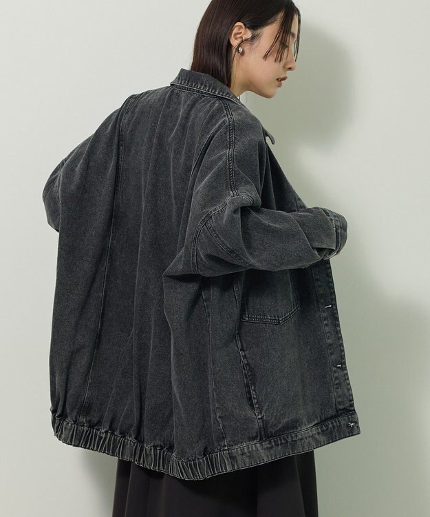 Green Parks ＢＩＧシルエットＧジャン Black