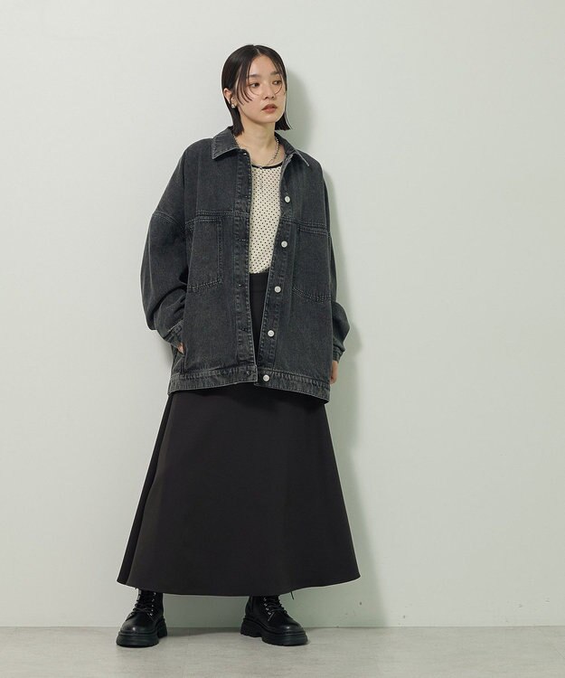 Green Parks ＢＩＧシルエットＧジャン Black