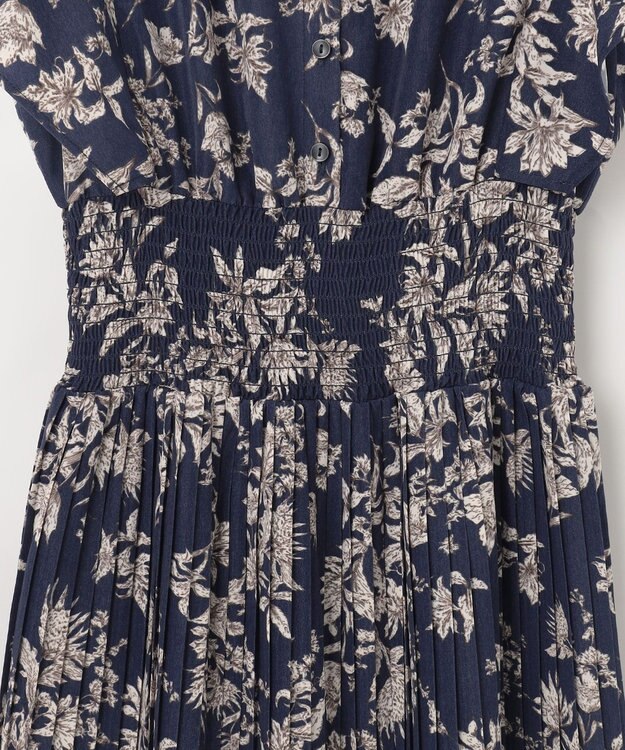 Feroux 【大好評につき新色・追加決定！】ウエストシャーリングデシン ワンピース ネイビー系1