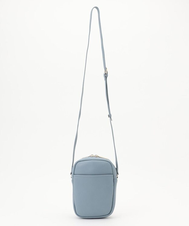 LA BAGAGERIE ランダムプリーツショルダーバッグ タテ ライトブルー
