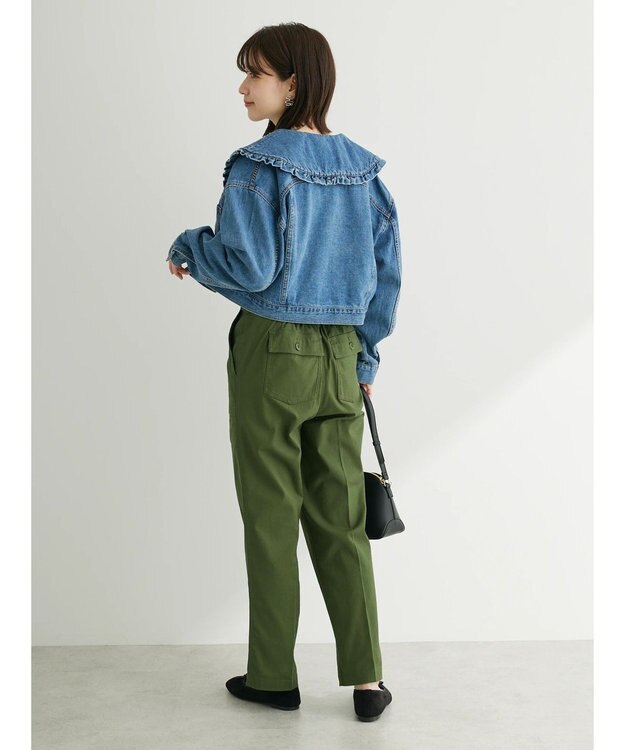 Green Parks ・Ｄｏｕｂｌｅ　Ｆｌａｇｓ　フリルカラーＧジャン Light Indigo