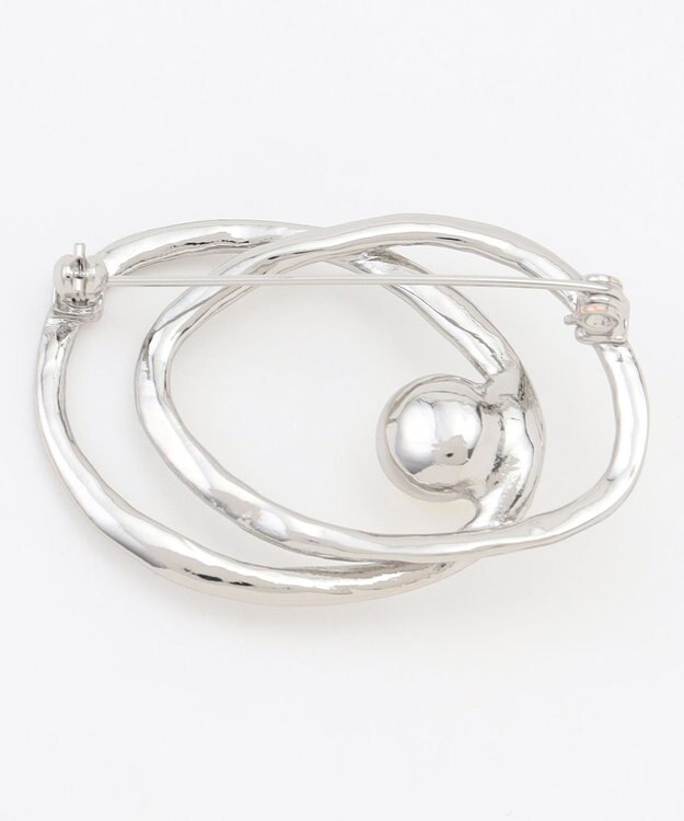 ANY ダブルサークルブローチ シルバー