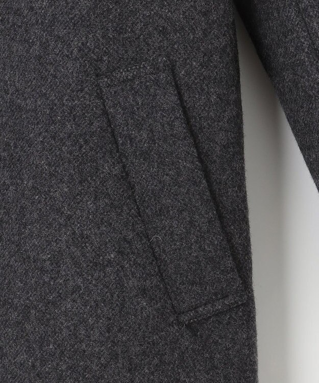 J.PRESS LADIES L ショートビーバー ステンカラーコート グレー系