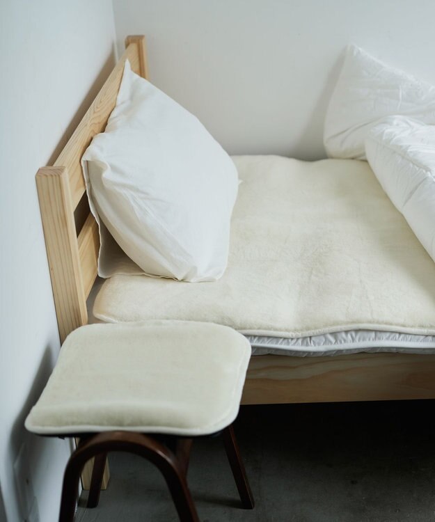 LOOM&SPOOL SRN3ウールチェアマット アイボリー