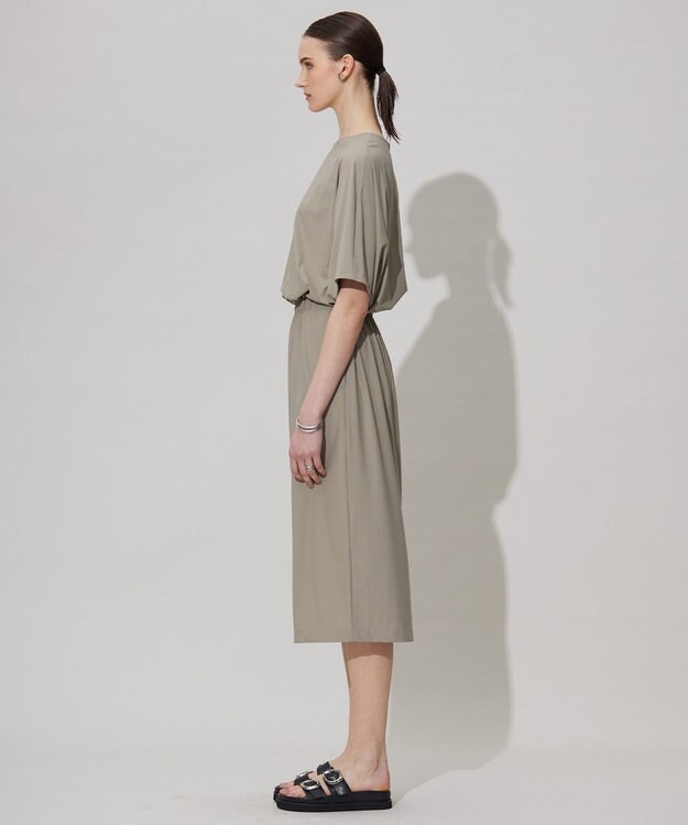 ICB 【UVカット・接触冷感・速乾】マットスキューバ  ワンピース クリームブラウン系