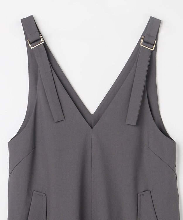 ANY L イージーケアジャンパースカート グレー