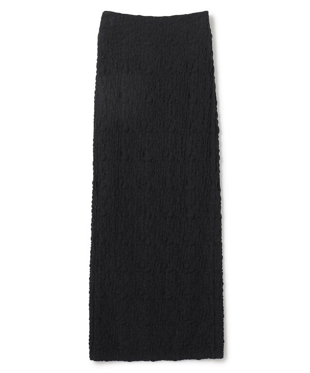 uncrave 【洗濯機洗い可】ストレッチレース スカート（uncrave WHITE） ブラック