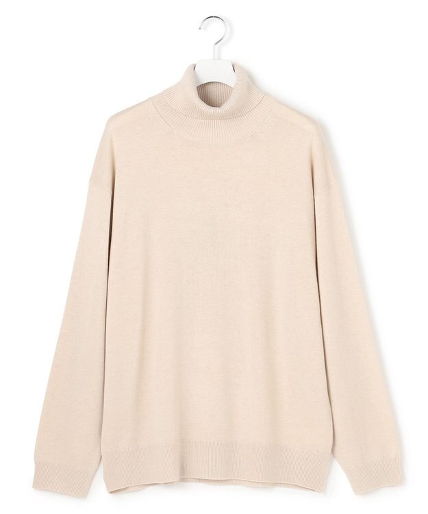 J.PRESS YORK STREET 【UNISEX】ハイゲージタートルネック ニット アイボリー系