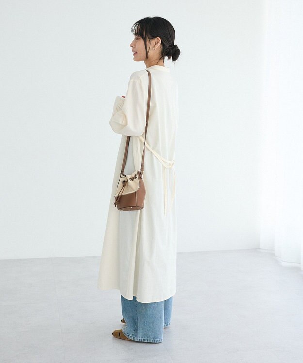 CRAFT STANDARD BOUTIQUE インド製 カットワークシシュウワンピース Natural