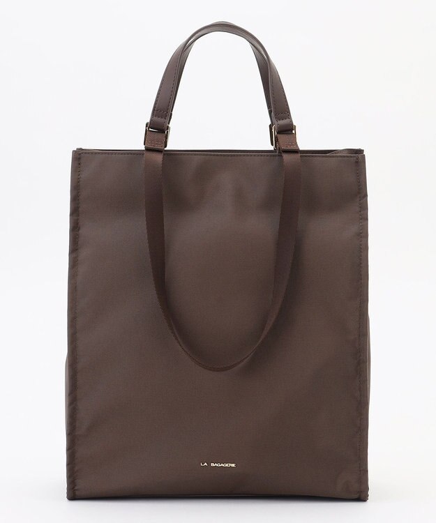 LA BAGAGERIE 縦長スクエアトート チョコ