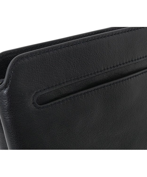 genten エッセンシャルゴート ミニショルダーバッグ クロ