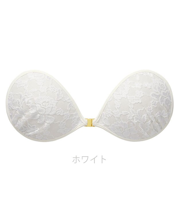BRADELIS New York 【NuBra / ボリュームアップ】パテッドヌーブラ クラシカルブーケ 蒸れにくい バックレス コレクション デザインヌーブラ 正規品 ホワイト