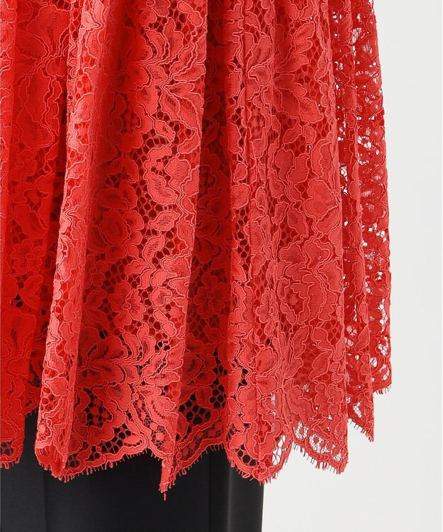 23区 S 【R(アール)】フラワーコードレース ブラウス グァバピンク系