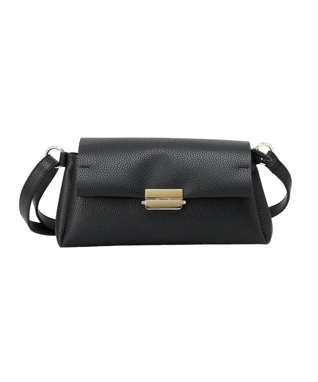 Green Parks フラップミニショルダーバッグ Black