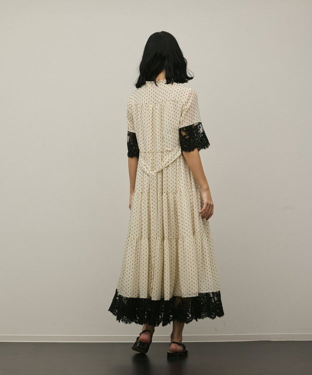 GRACE CONTINENTAL カフタンシフォンワンピース キナリ